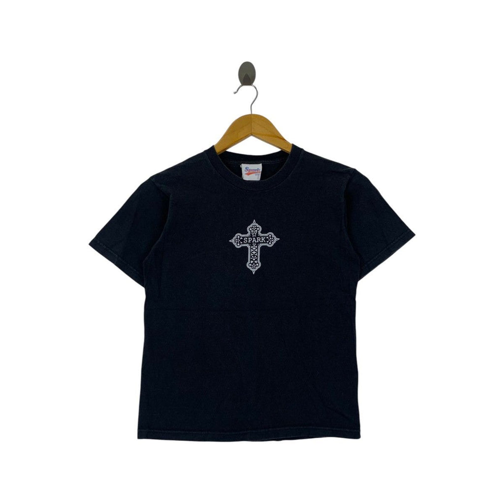 Vintage SPARK HAWAII USA Cross Double Sided Tee Shirt Top Beach Vacation