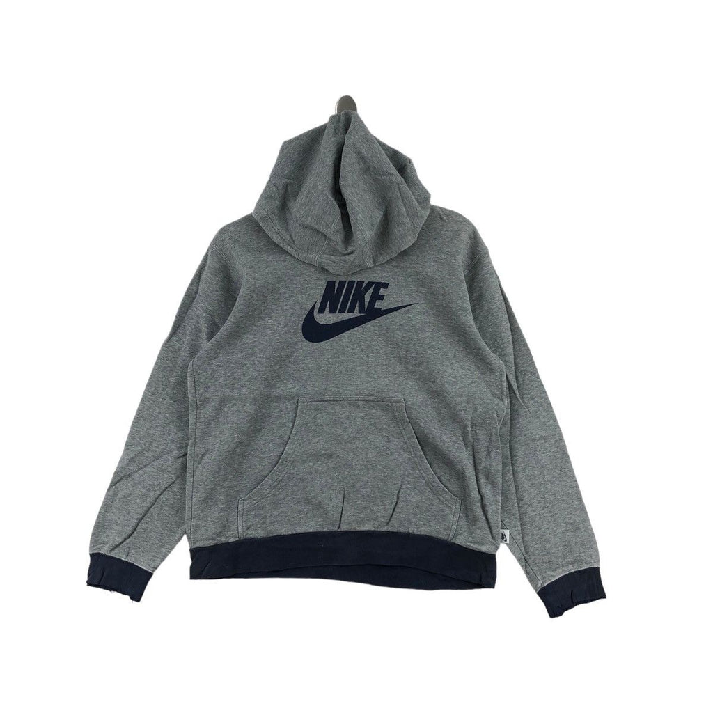 Vintage NIKE AIR SWOOSH Center Embossed Logo Hoodie Sweatshirt Pullover Sweater Jumper