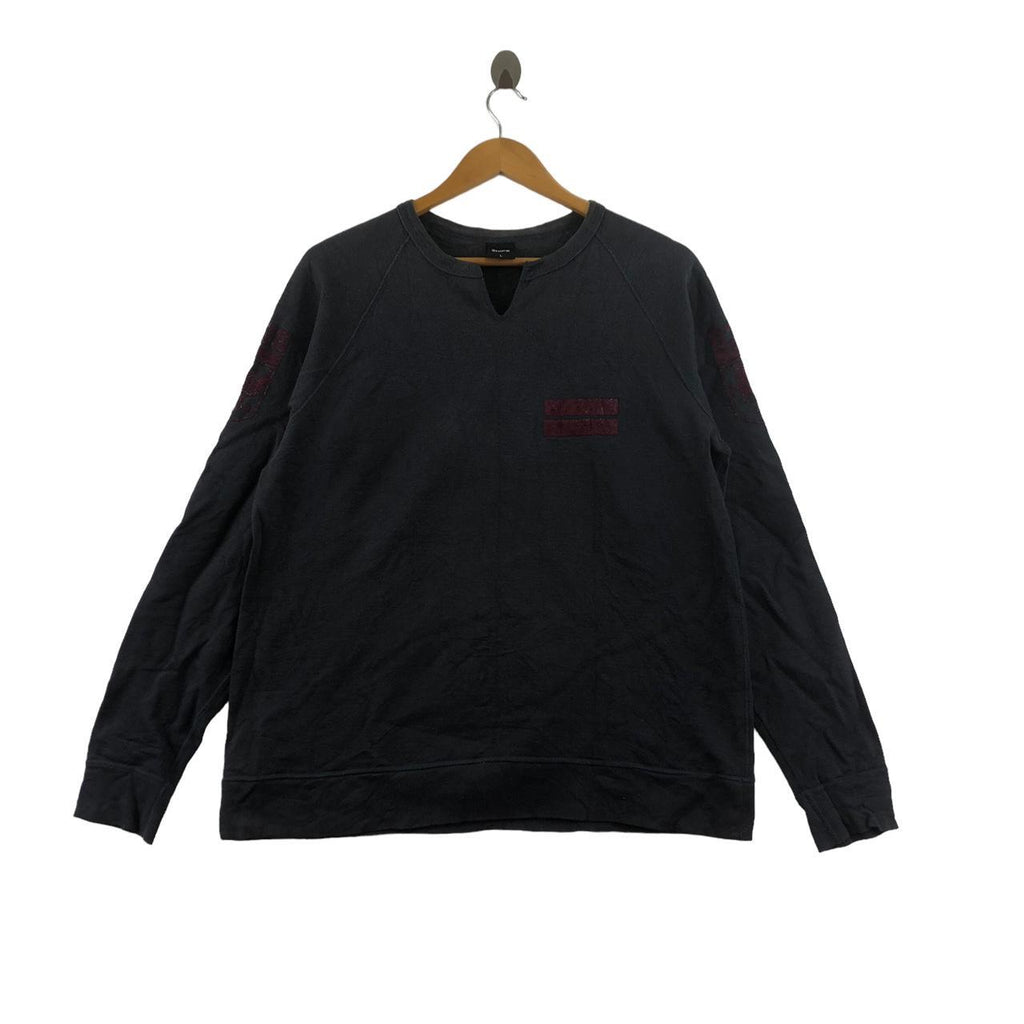Vintage SHIPS JAPAN 826 Crest Air Borne Embossed Sweatshirt Sweater Pullover Jumper