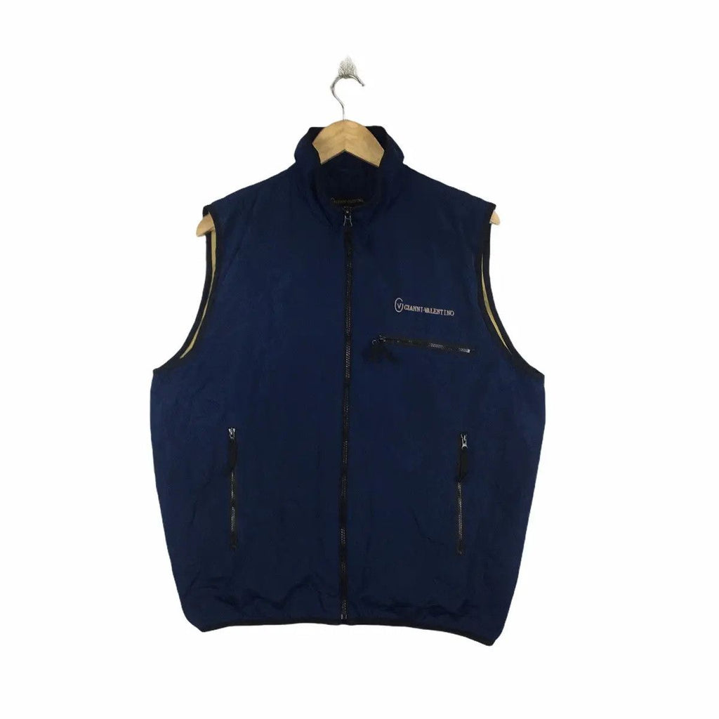 Vintage GIANNI VALENTINO ITALY Technical Vest Outdoor Jacket Windbreaker