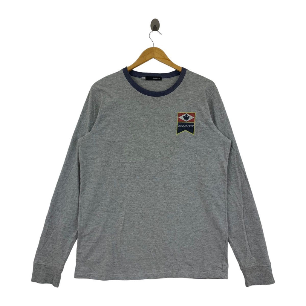 Vintage DSQUARED2 Born In Canada Made In Italy Tee Shirt Top Crest Logo