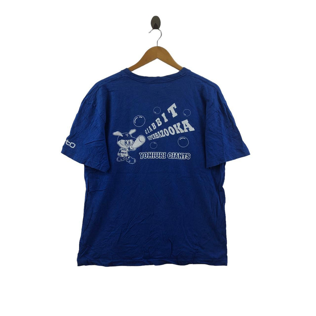 YOMIURI GIANTS BASEBALL Giabbit Super Bazooka Tee Shirt Nippon Champion