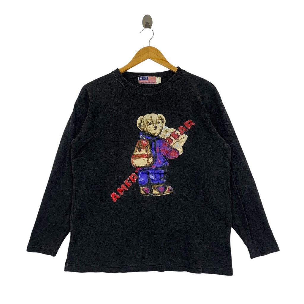 Vintage AMERICAN BEAR OUTDOOR Nature Tee Shirt Top Camping Hiking