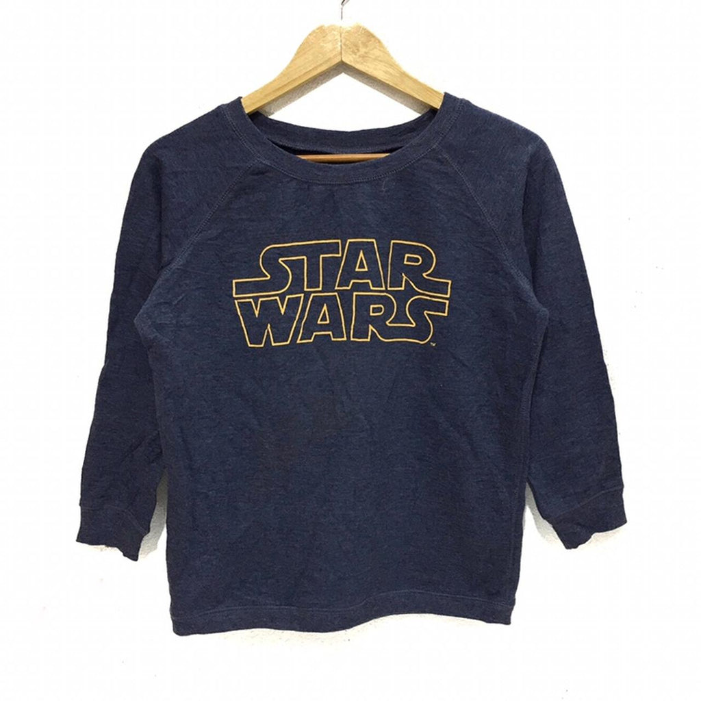 Vintage STAR WARS A New Hope Movie Lucas Jedi Darth Vader Big Logo Crewneck Sweatshirt Sweater Jumper Pullover