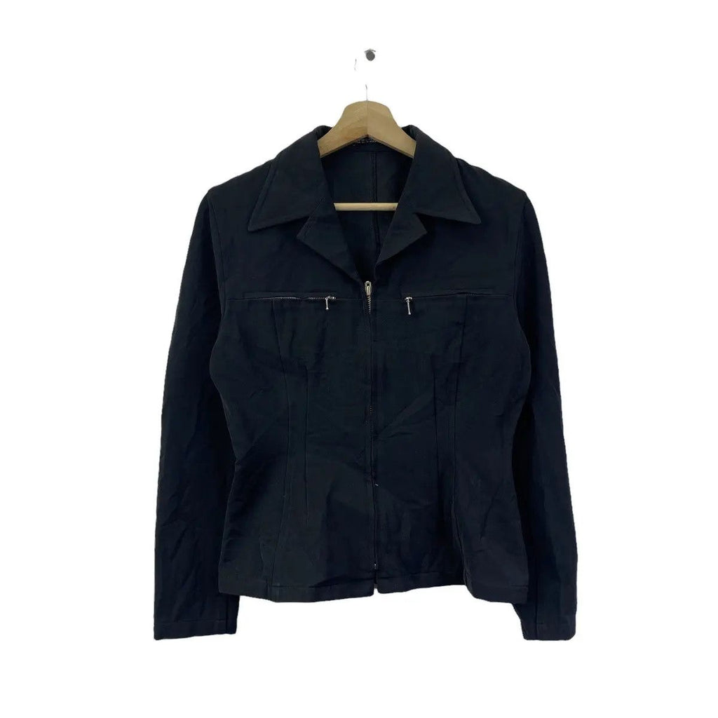Vintage FLANDRE CLUB JAPAN Cotton Indigo Jacket Windbreaker Sweater Tactical Denim Jeans