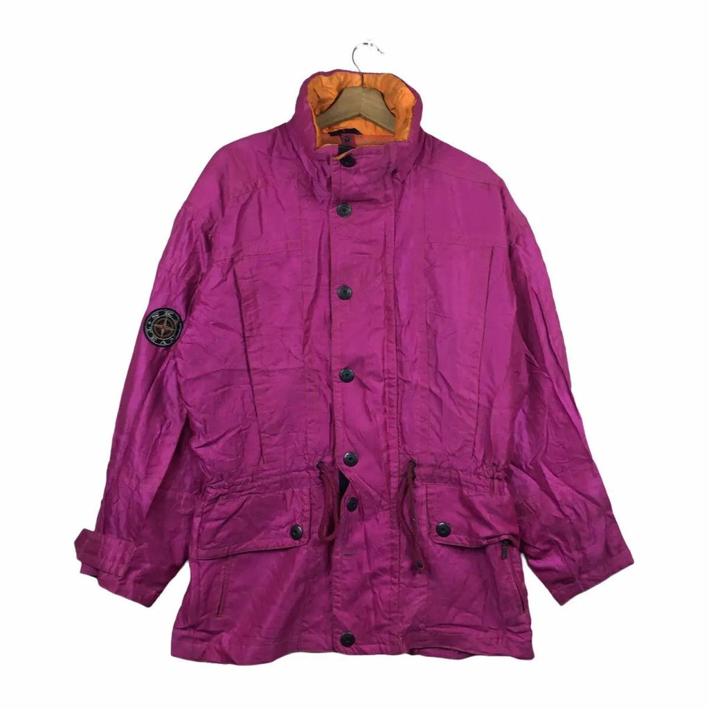 Vintage YAMAHA SKI TEAM Winter Heavy Coat Parka Jacket Outdoor Snow Windbreaker