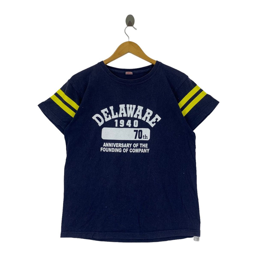 Vintage BIG JOHN ATHLETIC Delaware 1940 Tee Shirt Top Ringer
