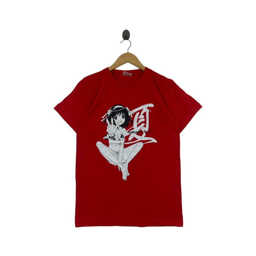 Vintage HARUHI SUZUMIYA ANIME The Melancholy Tee Shirt Top Nagaru Tanigawa