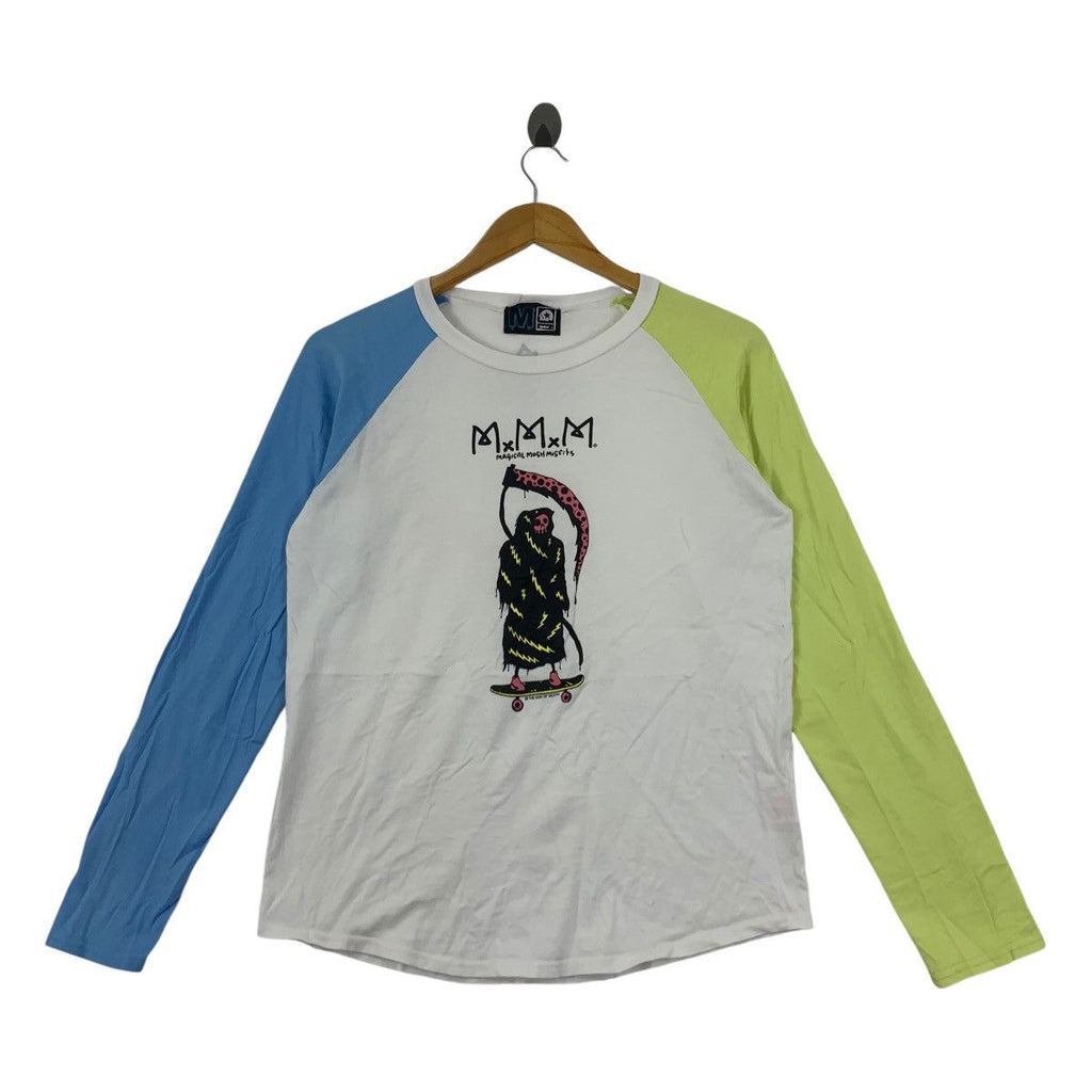 MAGICAL MOSH MISFITS The God Of Dead Skate Tee Shirt Top Skull Bones Zombies