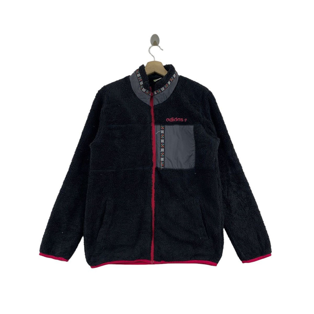 ADIDAS ORIGINALS NEO Deep Pile Sherpa Retro X Fleece Jacket Hoodie Windbreaker