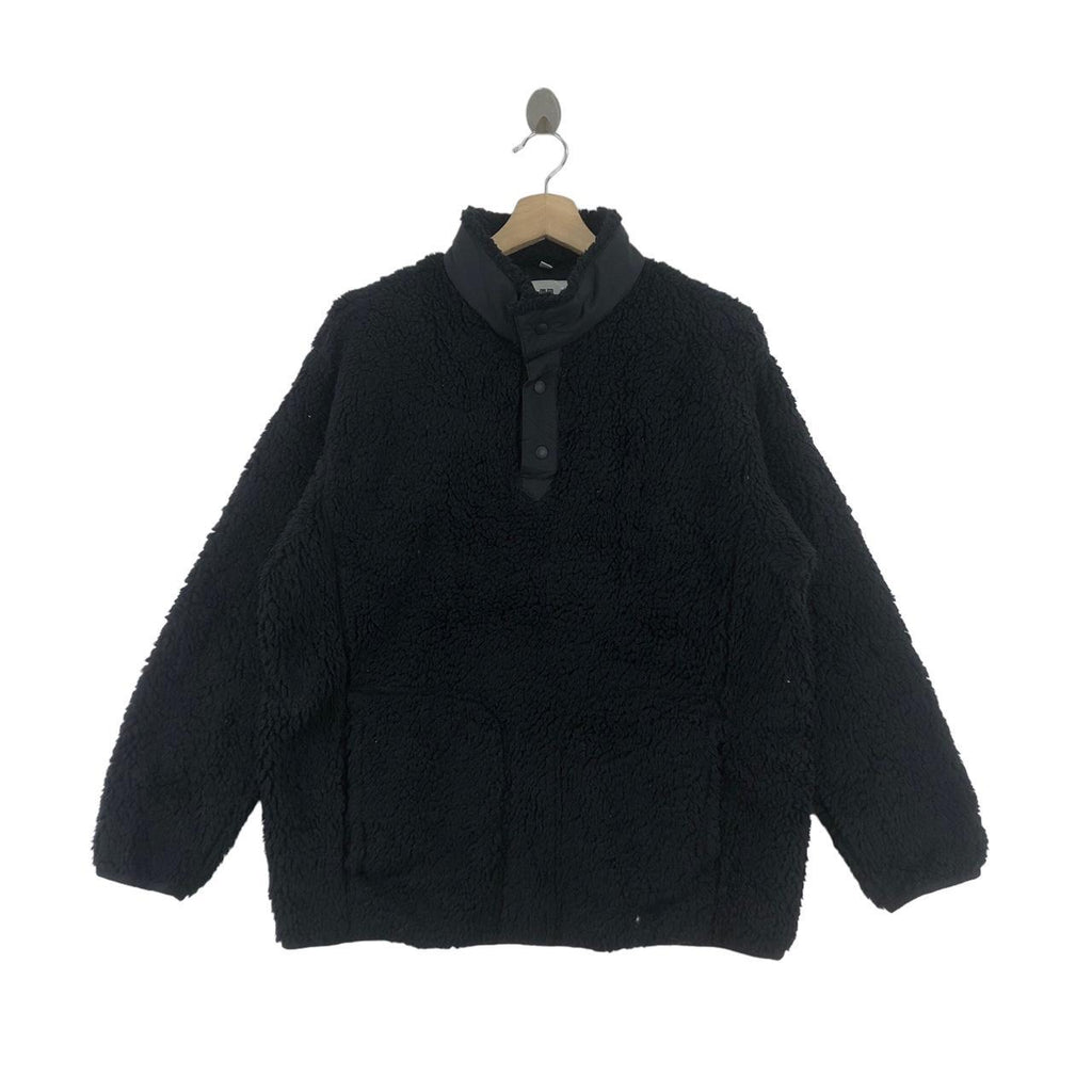 WHITE MOUNTAINEERING x UNIQLO Sherpa Fleece Sweater Jacket Windbreaker Snap Button Outdoor