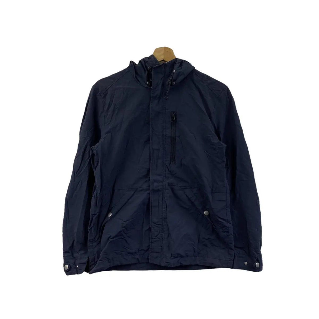 URBAN RESEARCH JAPAN Blue Minimalist Jacket Hoodie Windbreaker Sweater