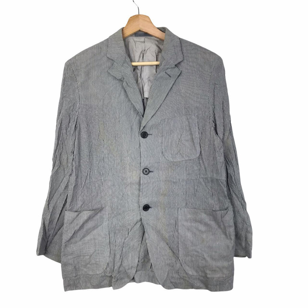 Vtg BURBERRY LONDON BRIT 3 Button Blazer Sport Coat Suit