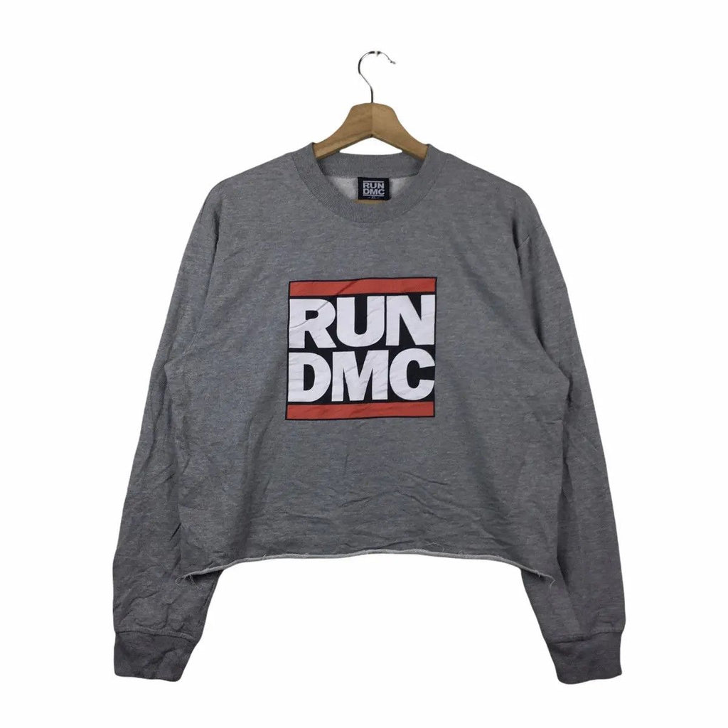 RUN DMC BAND Hip Hop Rap Cropped Top Sweatshirt Crewneck Pullover Sweater