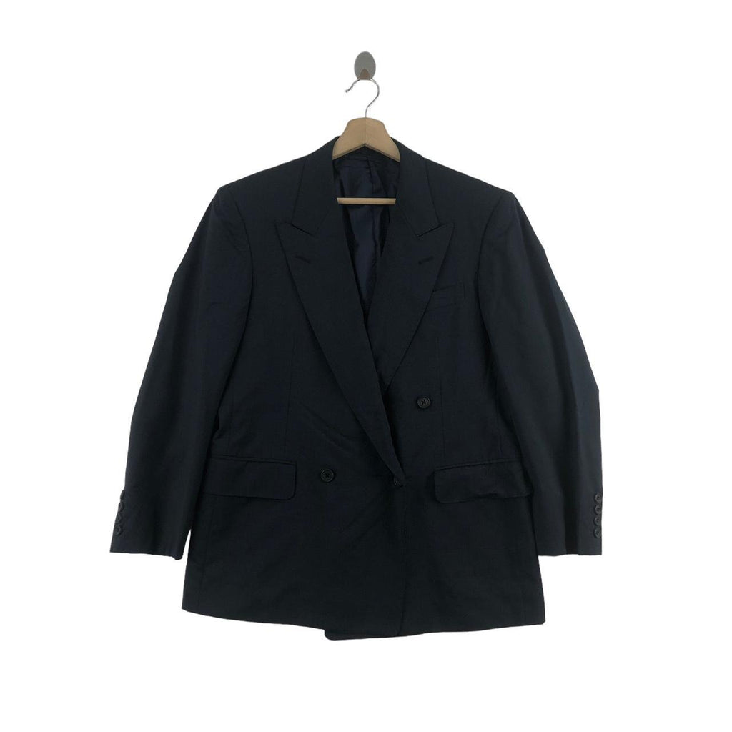 Vintage BURBERRYS Plain Black Blazer Coat Jacket