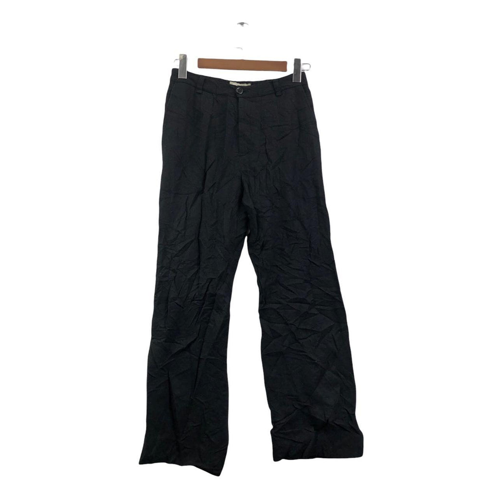 Vtg A HUNDRED PERCENT JAPAN Designer Black Casual Pant Trouser Slack Workwear