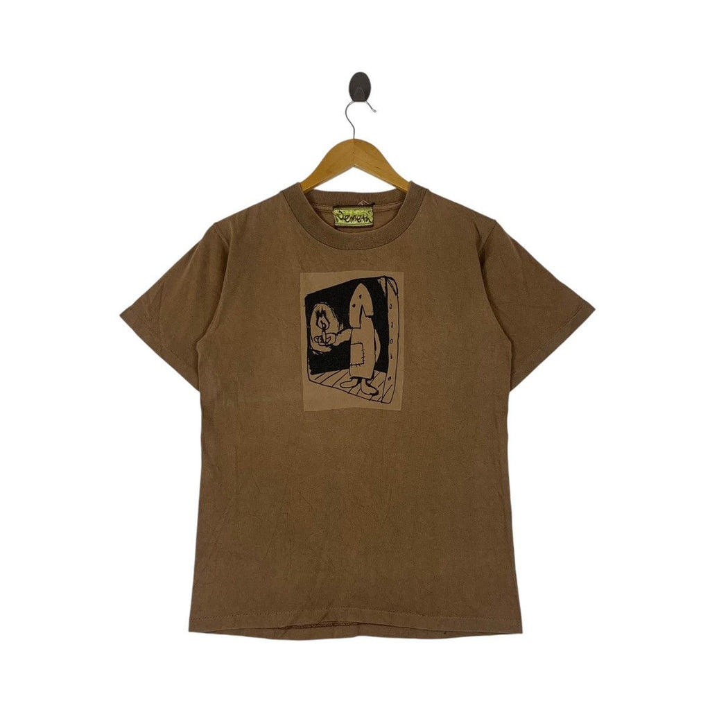 Vintage 90’ CHRISTOPHER NEMETH ILLUMINATION Art Tee Shirt Top Painting Illustration