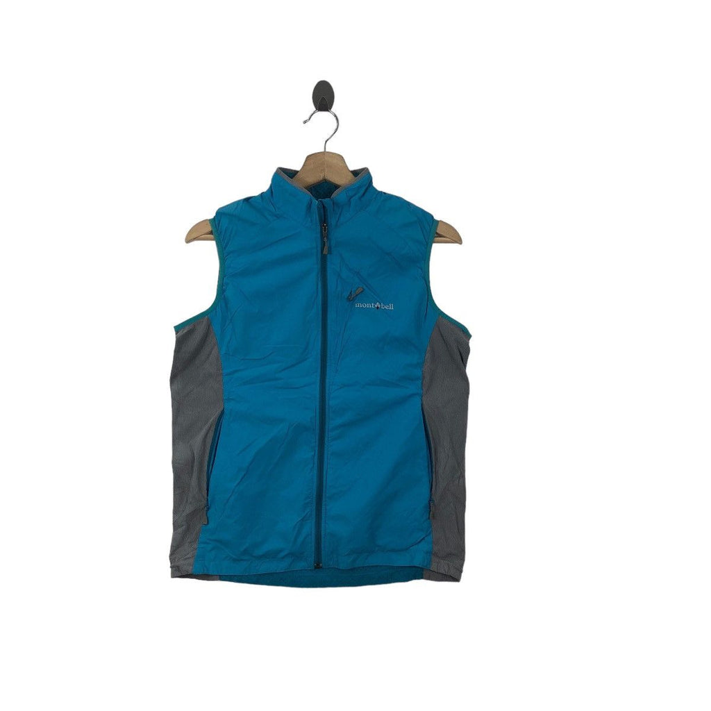 Vtg MONTBELL CLIMA PLUS Mesh Fabric Fleece Vest Jacket Windbreaker High Performance