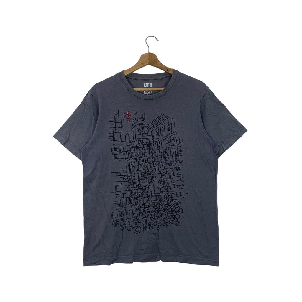 MARVEL x UNIQLO x JASON POLAN Spiderman New York Tee Shirt Top Illustration Artist
