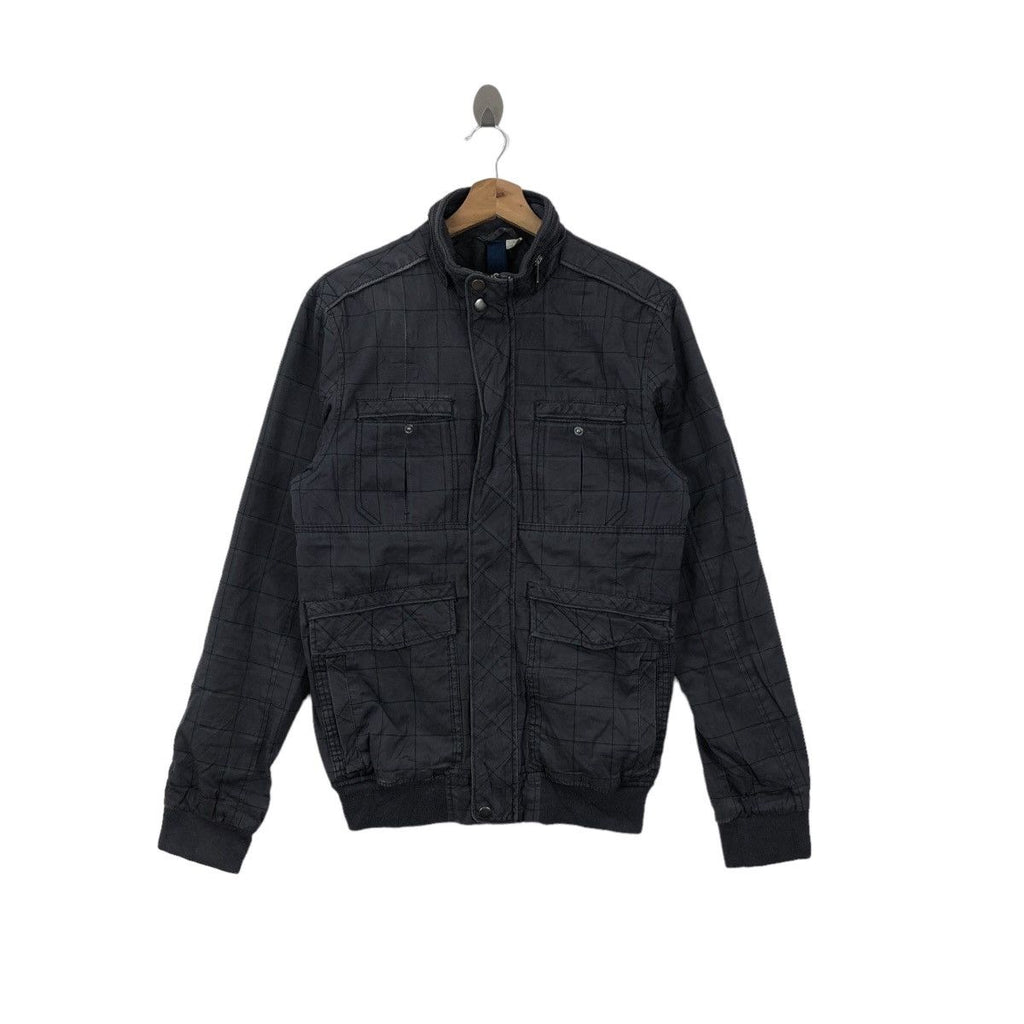 H&M DIVIDED Collection Quilted Motorcycle Rocket Jacket Windbreaker