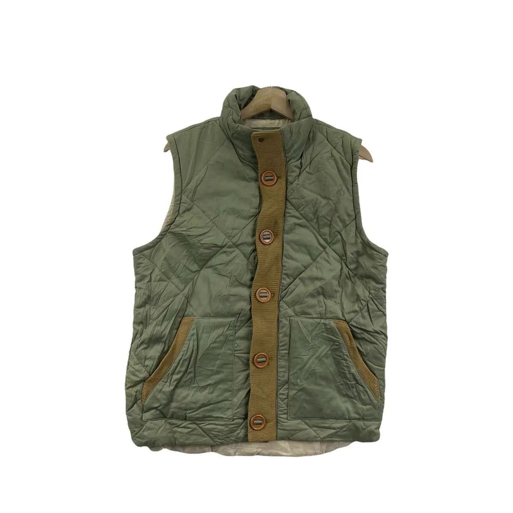 RESQUE SQUAD JAPAN Designer Quilted Puffer Vest Jacket Windbreaker Sweater Fishing Outdoor