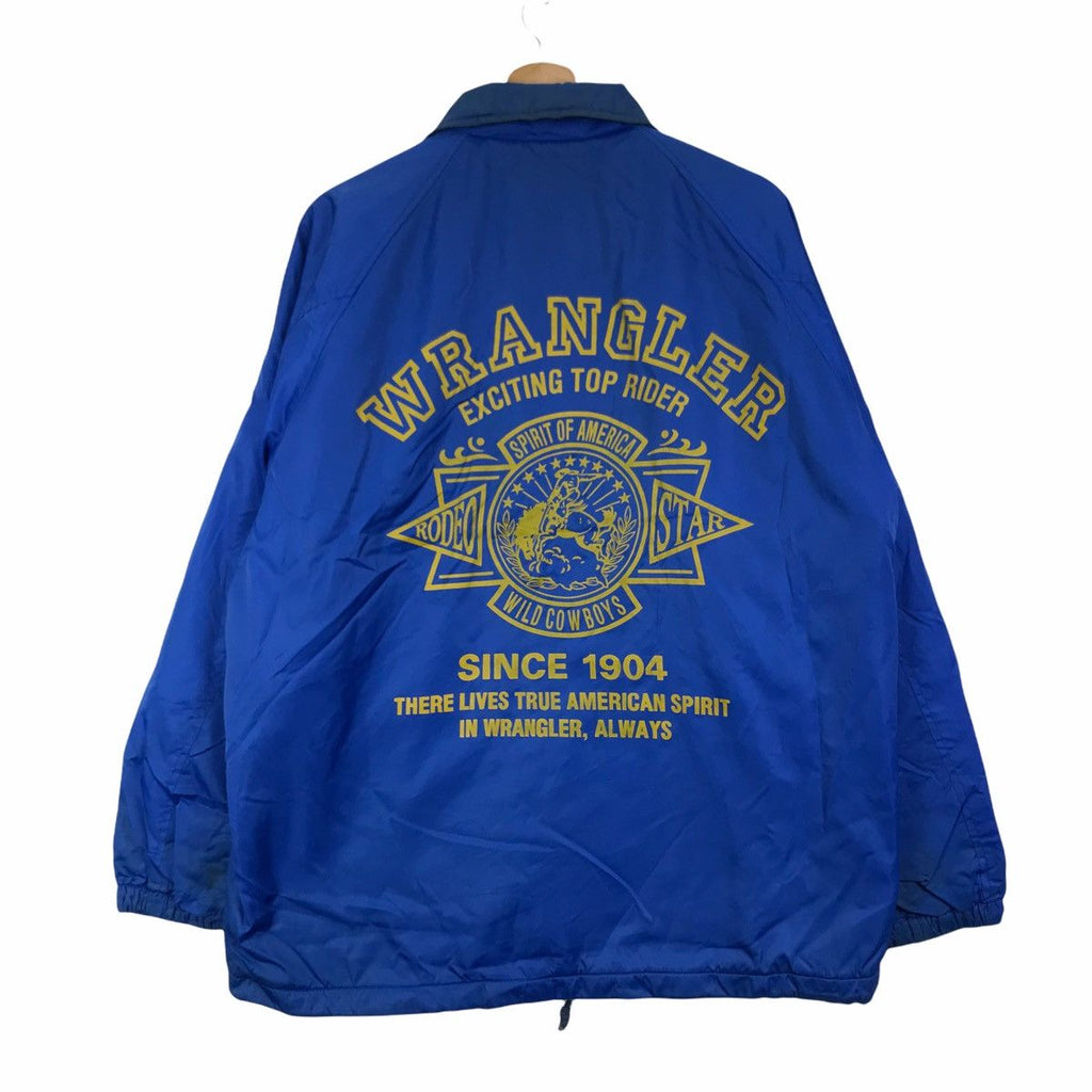 Vintage WRANGLER RODEO STAR Wild Cowboys Windbreaker Jacket Rider American Spirit