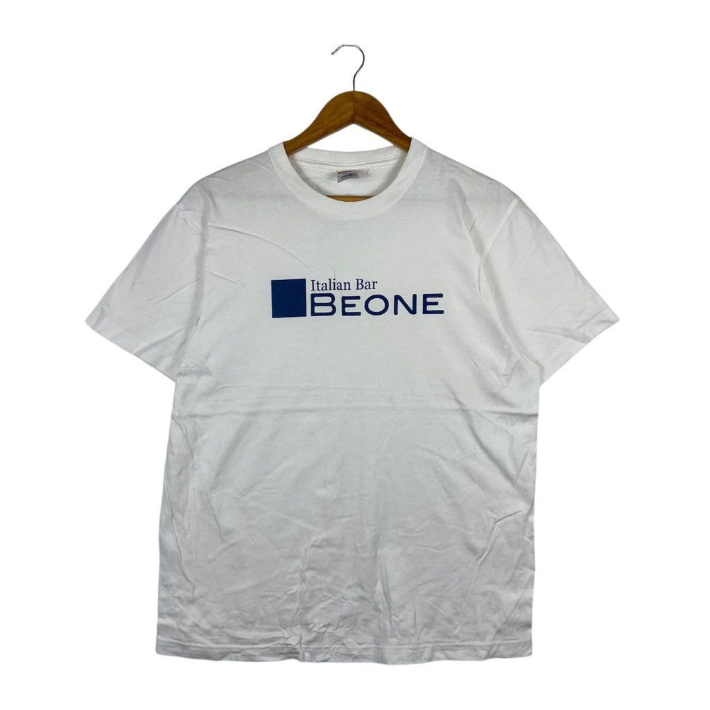 ITALIAN BAR BEONE Japan Toyama Shop Promo Tee Shirt Top Beverage Pizza