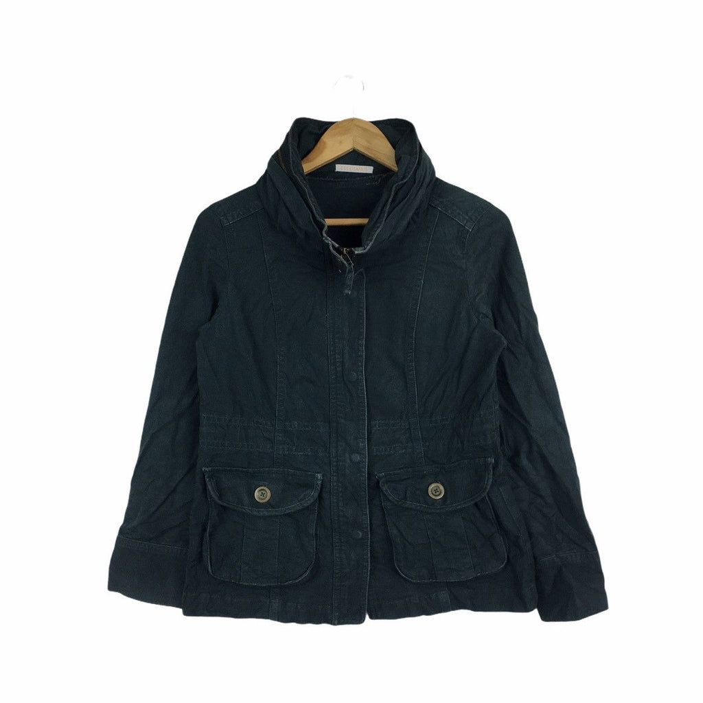 Vintage ELLE PARIS PLANETE Collection Flap Pocket Denim Jeans Jacket Windbreaker