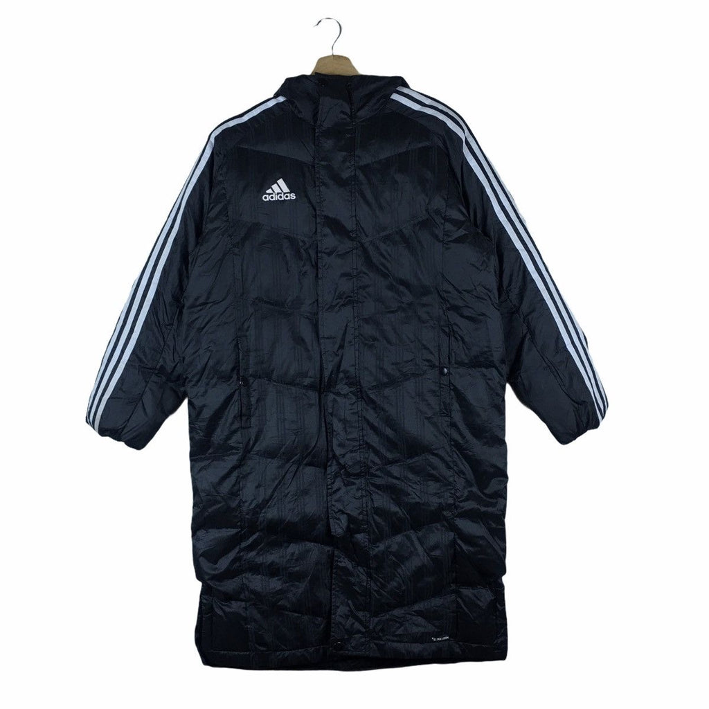 Vintage ADIDAS ORIGINALS Quilted Puffer Coach Jacket Parka Long Coat Sweater Ski Winter
