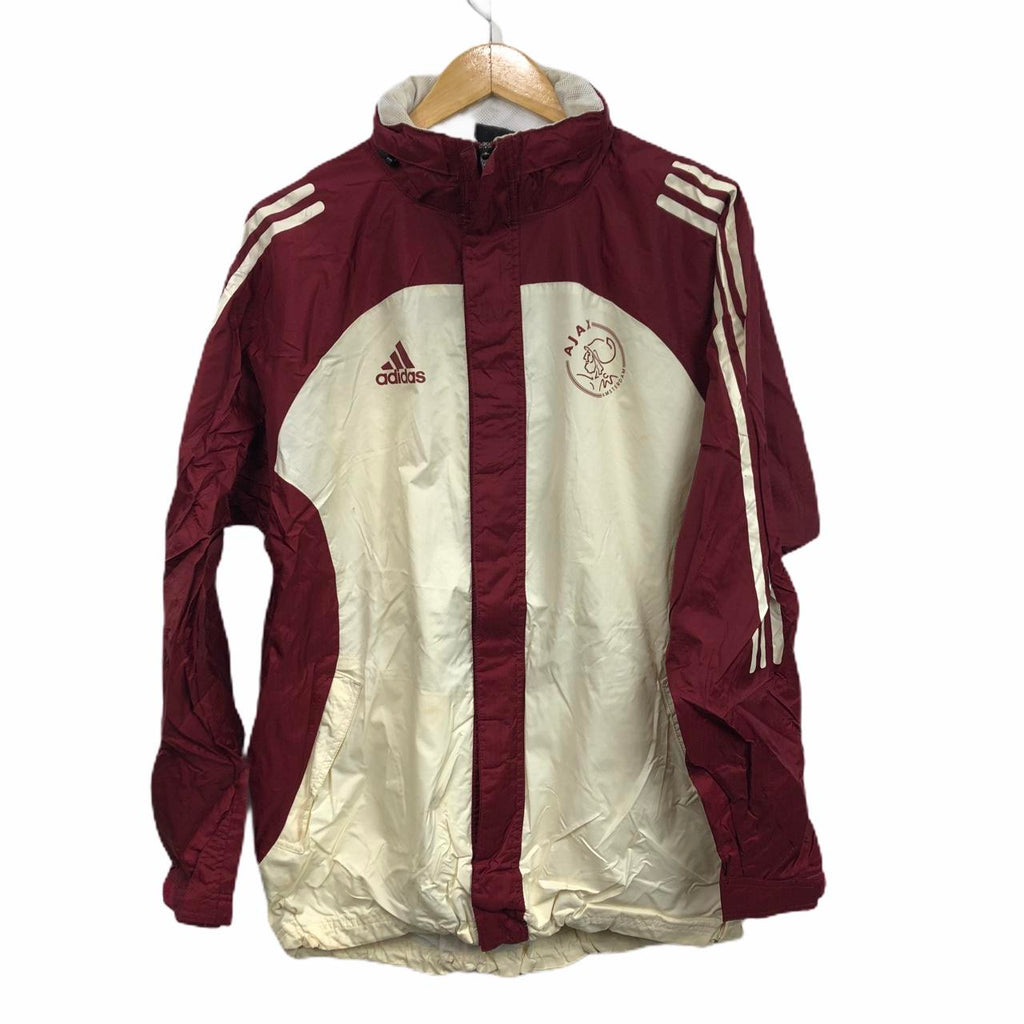 Vintage ADIDAS AJAX AMSTERDAM AFC Football Jacket Sweater Originals Stripes Jumper Windbreaker