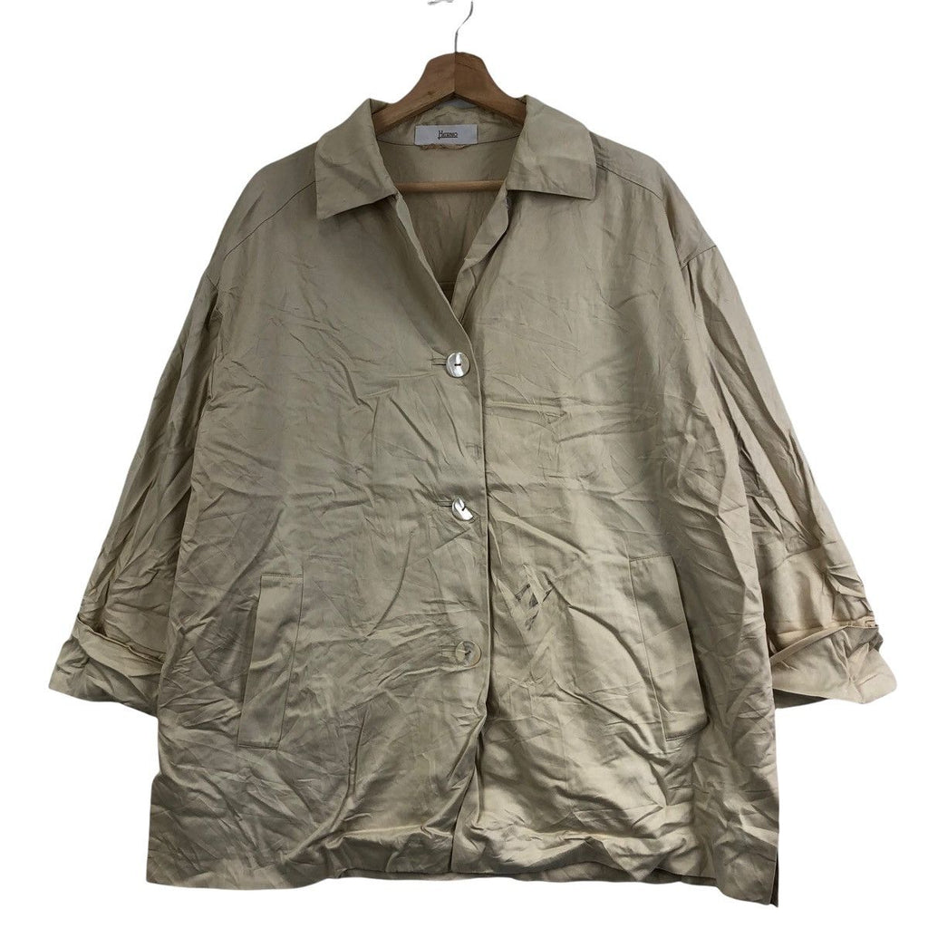 Vintage HERNO ITALY Minimalist Design Acetate Fabric Baggy Cardigan Jacket Coat