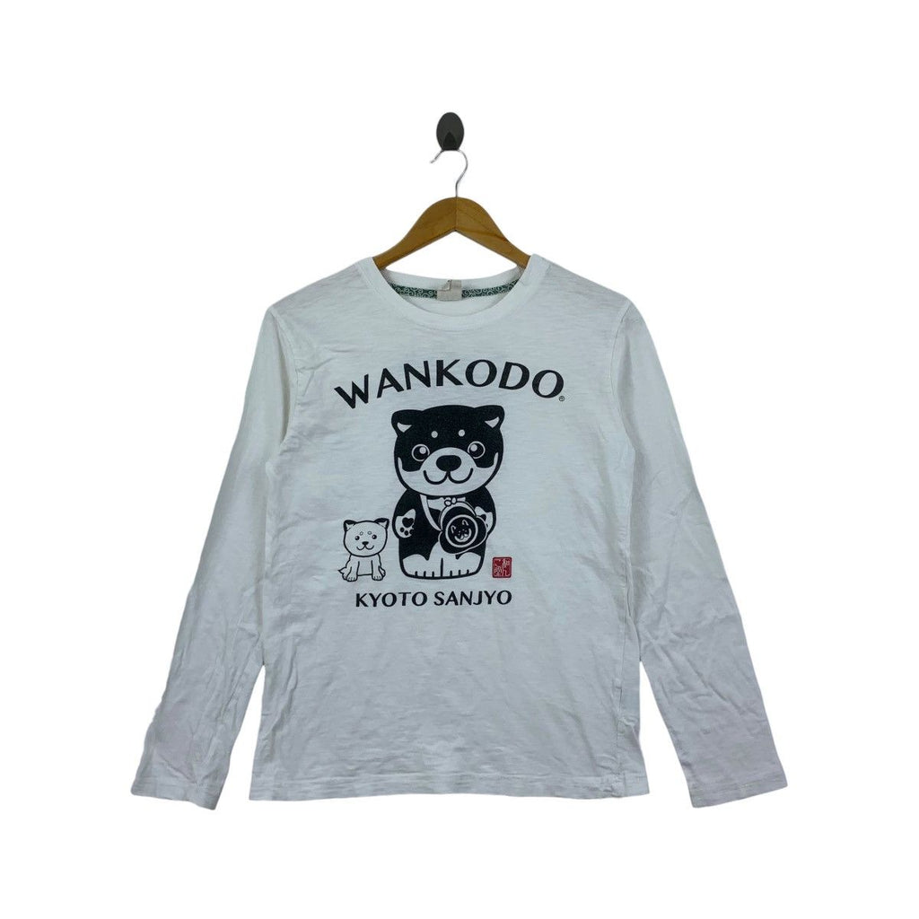 WANKODO KYOTO SANJYO Japanese Cartoon Anime Tee Shirt Top Manga Long Sleeve