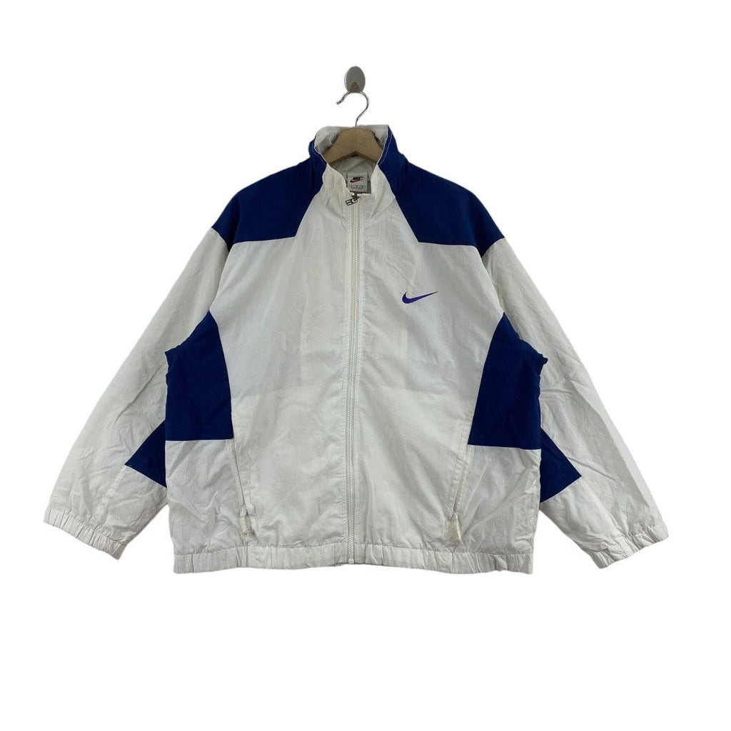Vintage 90’ NIKE SWOOSH LOGO Grey Tag Windbreaker Jacket All Condition Gear