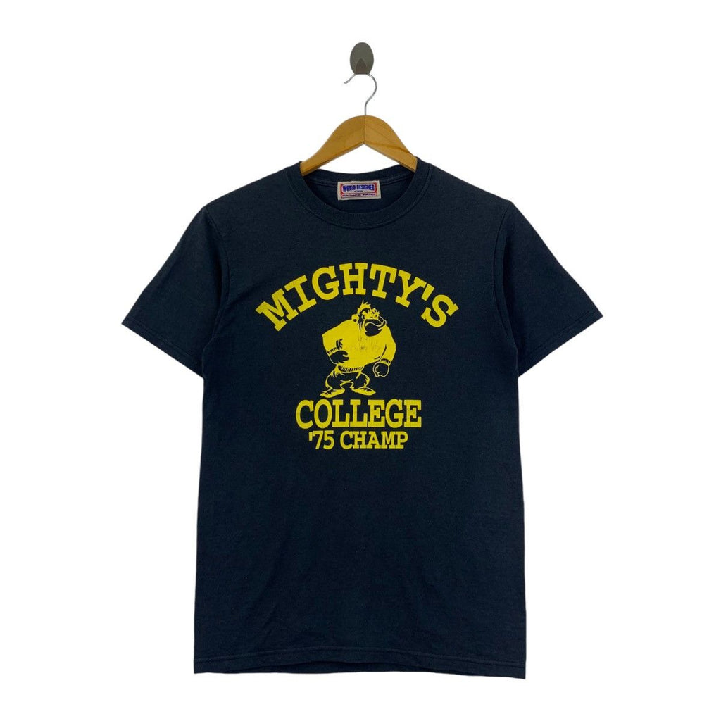 Vintage MIGHTY’S COLLEGE CHAMP 75 Mascot Tee Shirt Top University Alma Mater