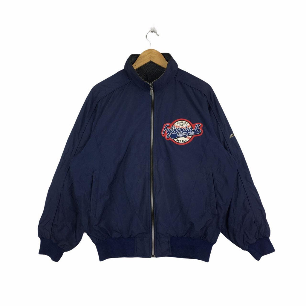 Vtg FUJINOMIYA Basellball Club Japan Sailing Gear Windbreaker Jacket Trench Coat Parka Hoodie