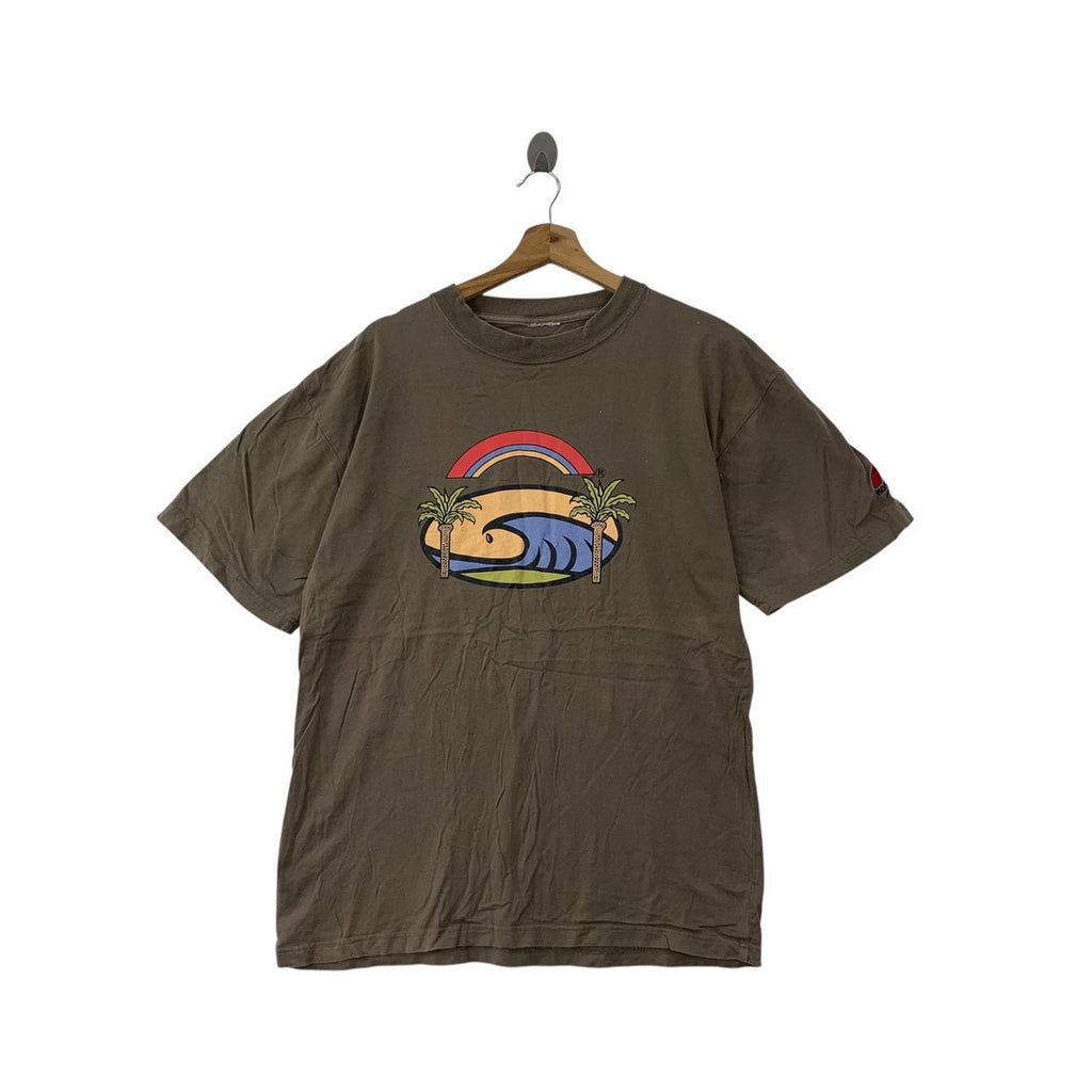 Vintage HORIZONS WEST BEACH Surf Tee Shirt Top Crescent Summer