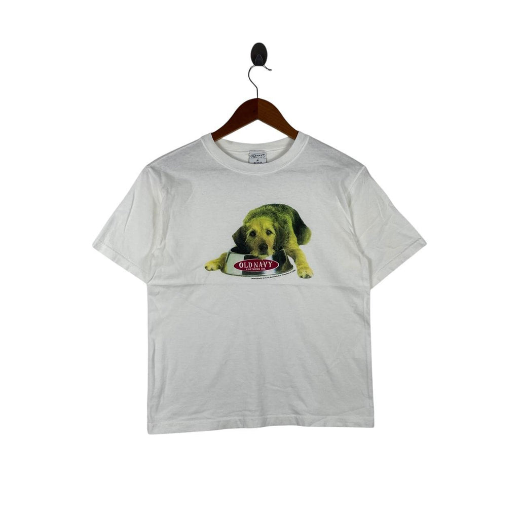 Vintage 1996 PHOTOGRAPHY KENT MARSHALL Old Navy Dog Tee Shirt Top San Francisco Collection