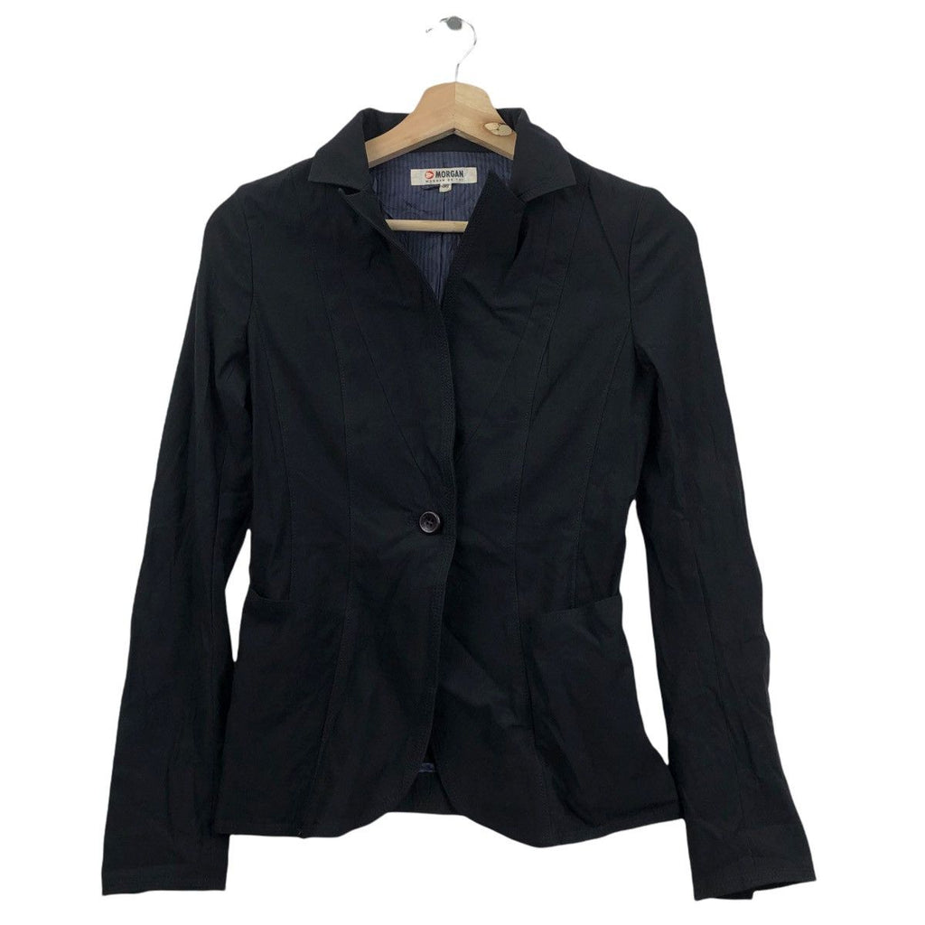 Vintage MORGAN DE TOI Paris French Designer 1 Button Blazer Coat Suit Formal