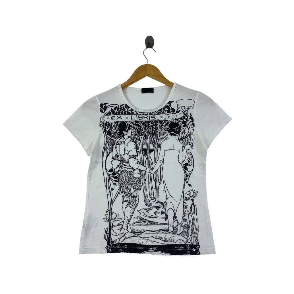 PAUL SMITH BLACK Label Ex Libris Art Nouveau Tee Shirt Top Collection Artist