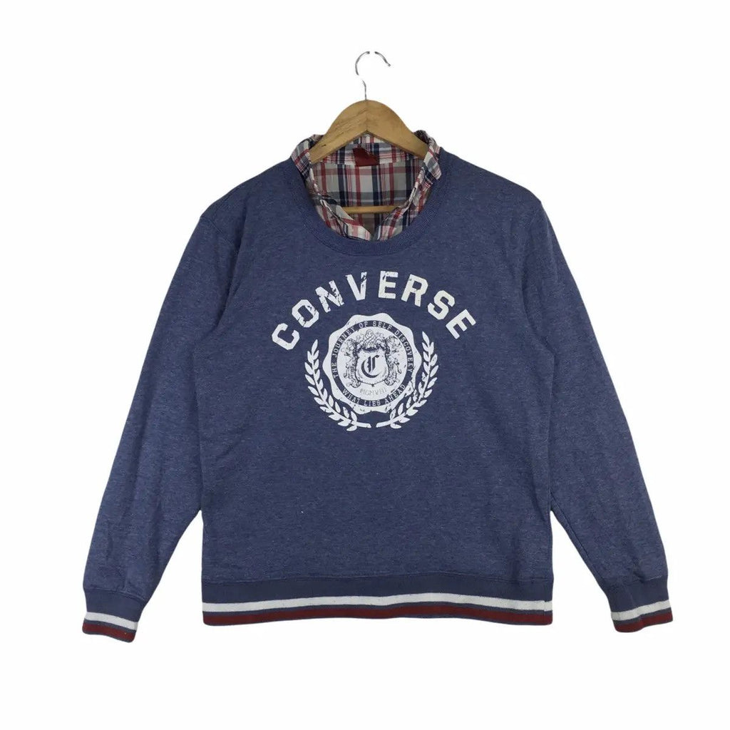 CONVERSE Big Logo Chuck Taylor Crewneck Sweater Sweatshirt Pullover
