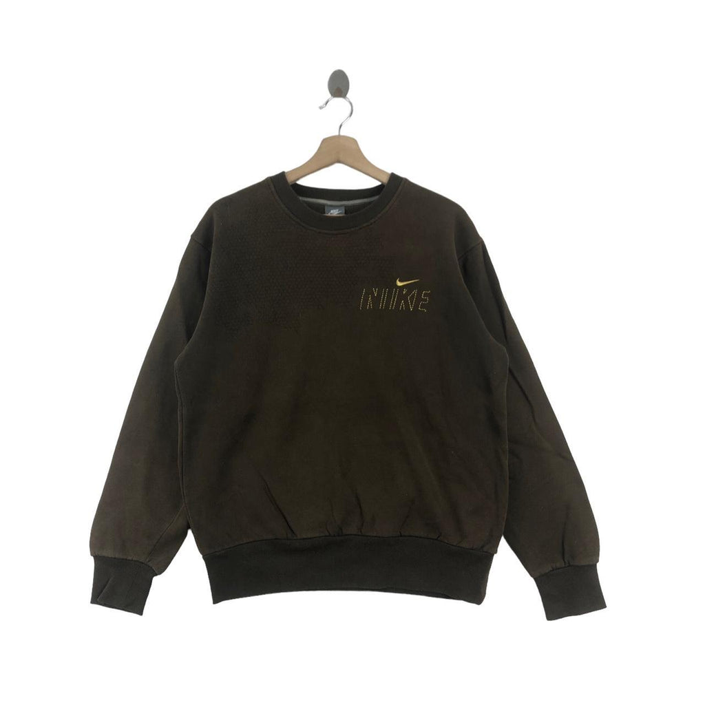 Vtg NIKE Sportswear Side Swoosh Logo Crewneck Sweatshirt Sweater Pullover