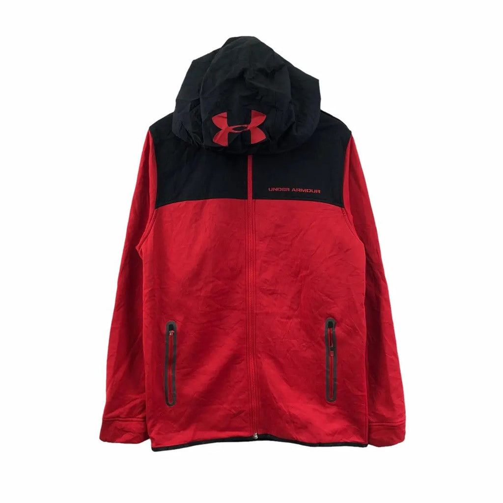 Vintage UNDER ARMOUR RUGBY Football Soccer Hoodie Jacket Zipper Fleece