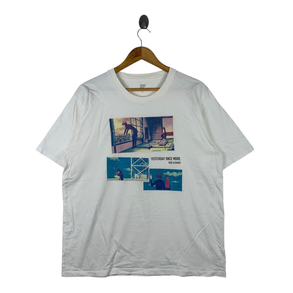 Vintage CRAYON SHIN CHAN Ken &amp; Chako Antagonist Tee Shirt Top Yesterday Once More Movie