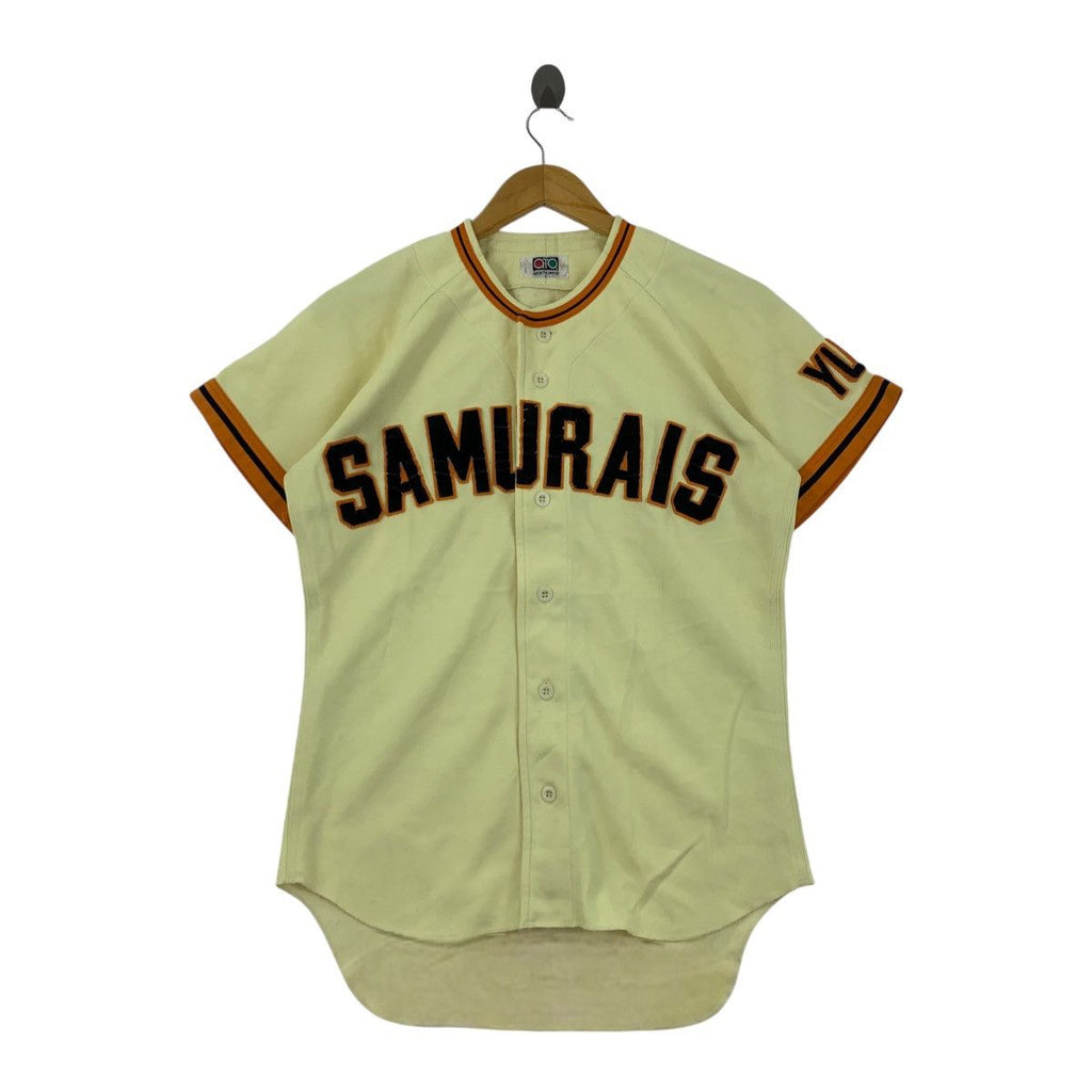 Vintage ASICS GTO SAMURAI Yuki Baseball Jersey Tee Shirt Top