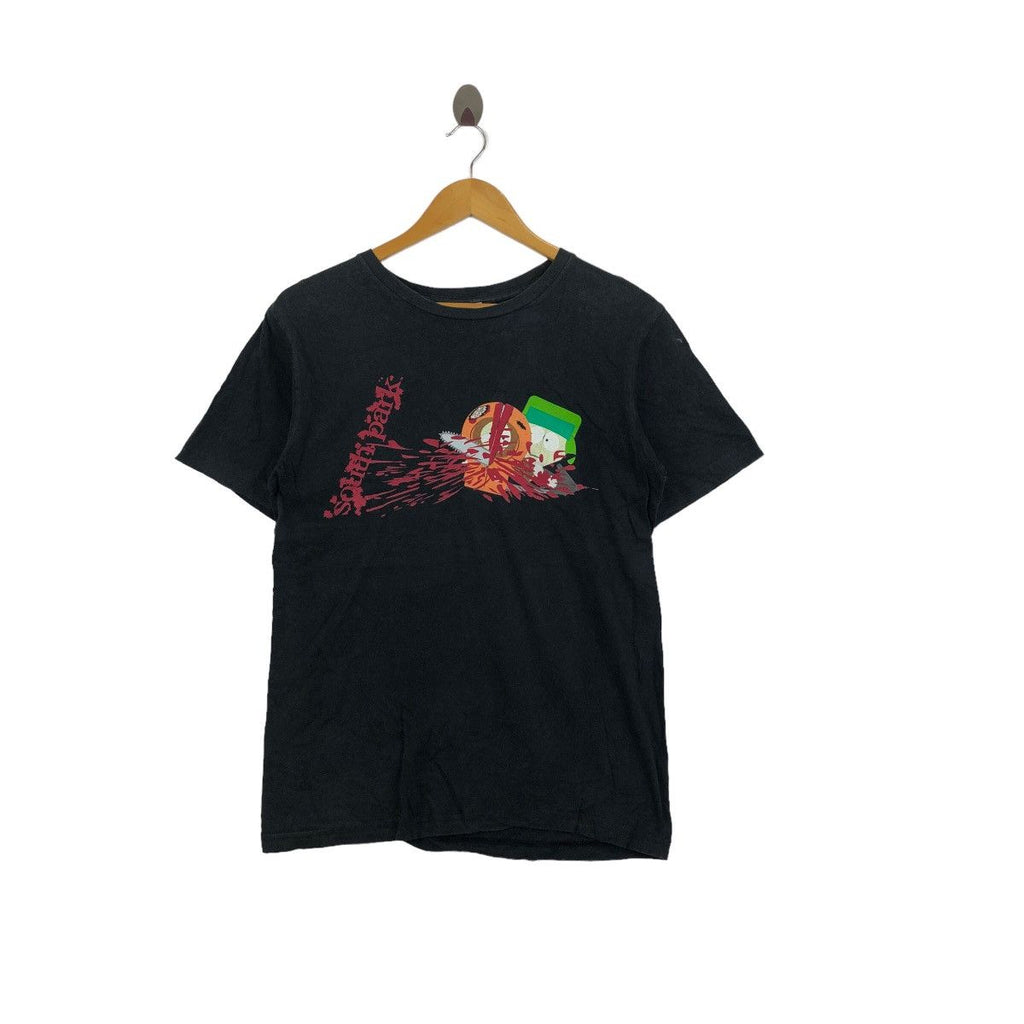 Vintage SOUTH PARK CARTOON The Many Deaths Kenny Tee Shirt Animated Sitcom