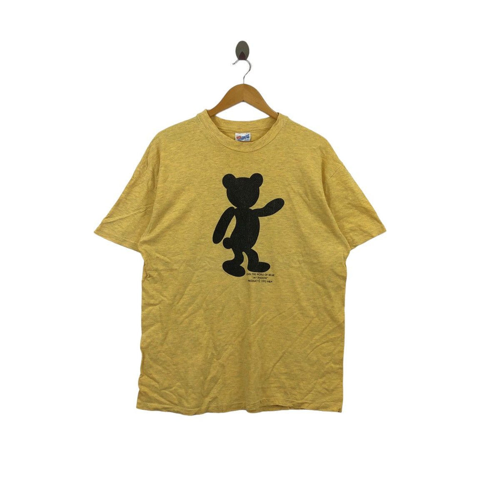 Vintage 1993 JAY SHADOW World Bear Bearbrick OG Tee Shirt Cartoon Comic