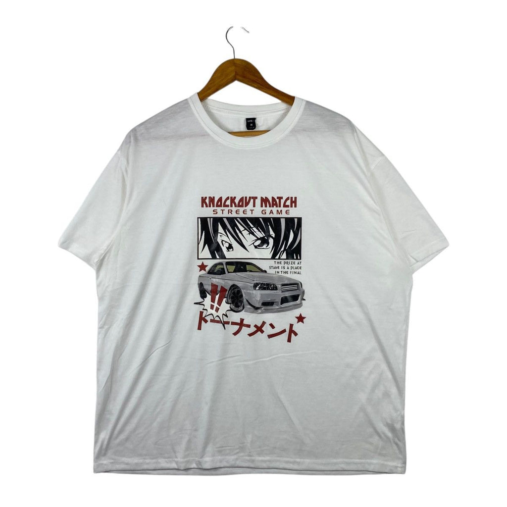 ANIME KNOCKOUT MATCH Street Game Racing Tee Shirt Top Manga Video Console
