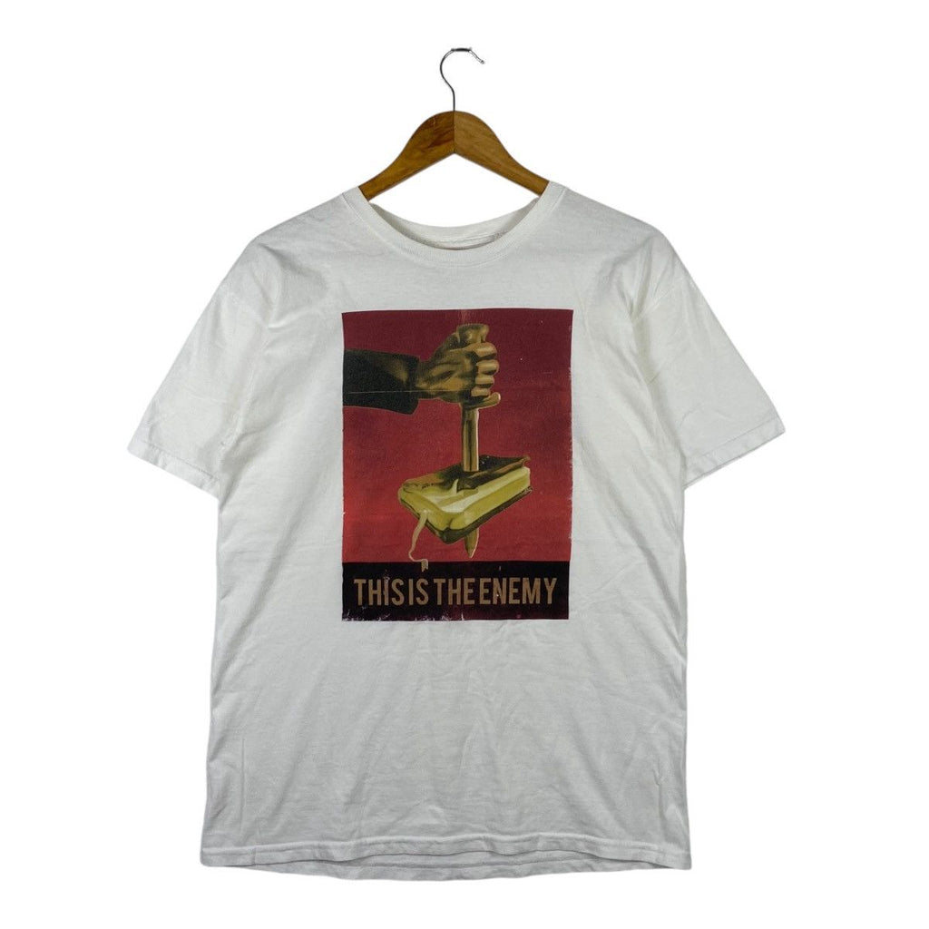 BLACK SCALE Made In USA Allied World War 2 Poster Tee Shirt Top This Is The Enemy