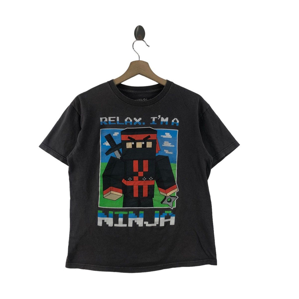 FIFTH SUN Relax Im A Ninja Nintendo Minecraft Tee Shirt Console Video Game