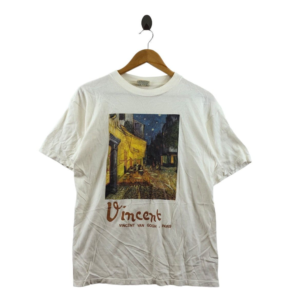 Vintage VINCENT VAN GOGH Cafe Terrace Made In France Tee Shirt Painting Art
